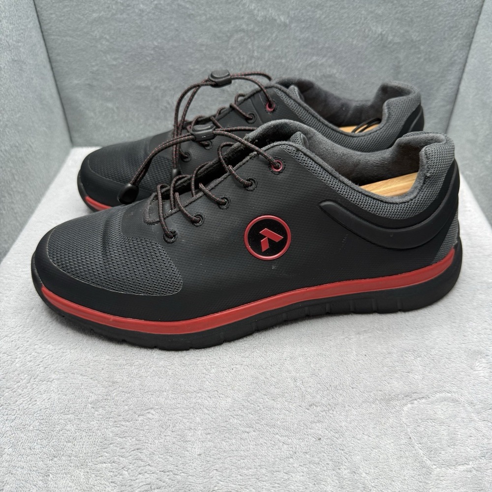 Anodyne No 22 Sport Runner Men's 10.5W Black Red Diabetic Orthopedic Shoes Wide